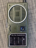 Vintage Two-Way Transcom 514 Walkie Talkies Green Morse Code Set Of 2 Korea