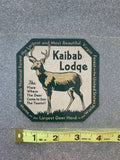 Kaibab Lodqe National Forest Deer United States Advertising Luggage Label