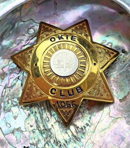 Rare Historical Okie Club 1066 United States of America Dime Badge