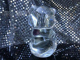 Signed Fenton Decorative Glass Bear Figurine W Purple Heart