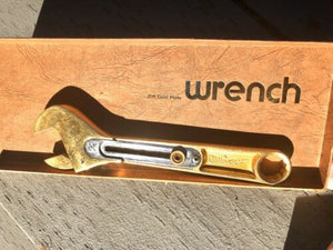 Collector's 24k Gold Plated 8 " Adjustable Quali-Kraft 15/16 Wrench 11/16 Japan