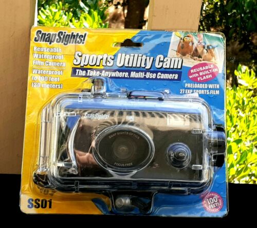 Sports Utility Cam with Flash Waterproof Reusable Snap Sights Multi-use