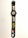 Rare Fossil Japan Warner Brothers WB Looney Tunes Watch - Runs!