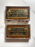 Pair of Antique 1880s Camden Silver & Wooden Treen Whist Markers Goodall & Son