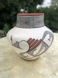 Old Laguna Indian Pueblo Pottery New Mexico Signed Daryl Begay Handmade Vase