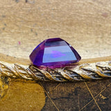 Natural Deep Purple Amethyst Crystal Faceted Specimen Loose Gem Stone 1.9g