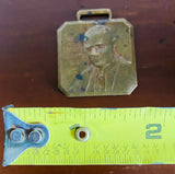 Vintage Most Revolutionary Edward J. Hanna D.D Brass Medal Carved Badge Pendant