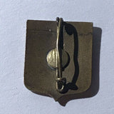 Vintage Versailles White Shield Pin Badge