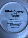 Train Coal country Winter Rails plate collection by Ted Xaras 1992 Hamilton