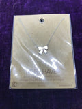 17” Silver Plated Bow Necklace