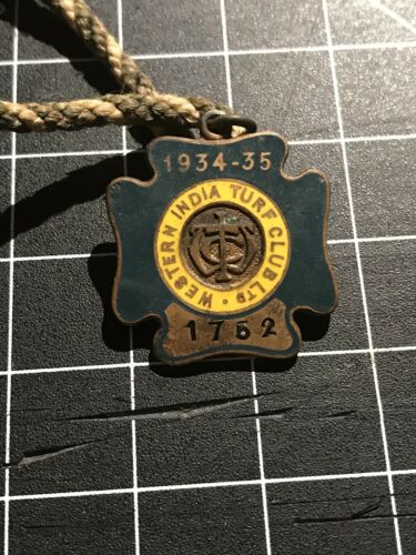 Western India Turf Club 1934-35 Badge #1752
