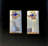 Vintage Signed Anson 12GF Masons Cuff Links