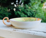 Vintage Hand Painted Art Seascape Nippon Austria Porcelain Dish Tray Handle Bowl