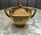 24K Gold Encrusted Demitasse Vintage Azberg Bavaria Sugar Bowl