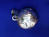 Vtg Taxco World Globe Sterling Silver 925 Chime Harmony Bell Orb Music Pendant