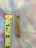 Vintage Two Tone Gold Silver Stars On Step Ladder Brooch Fashion Pin
