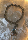 Vintage Native American Indian Kokopelli Turquoise Sterling Silver 925 Bracelet