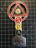 SDA "Safe Driver 9 Years" Arrow Car Badge