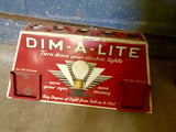 Antique 1910-1920s DIM-A-LITE Counter Display RARE! Turn Down Electric Lights