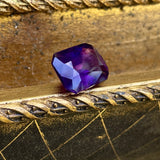Natural Deep Purple Amethyst Crystal Faceted Specimen Loose Gem Stone 1.9g