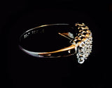 14k White Gold 585 .24 cttw Round Diamond Ring Size 6.5