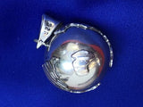 Vtg Taxco World Globe Sterling Silver 925 Chime Harmony Bell Orb Music Pendant