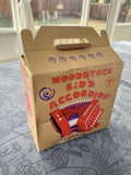 Red Woodstock Kid's Accordion music collection kids working toy accordion in box