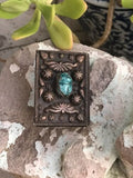 Antique Vintage Silver Egyptian Mummy Scarab High Relief Matchbook Cover