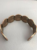 Vintage 1960’s-1980’s Handmade United States 1 Cent Penny Cuff Bracelet