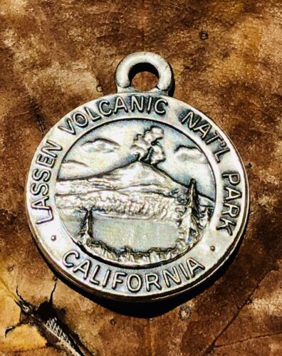 Vintage Sterling Silver Lassen Volcanic National Park California Pendant