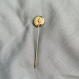 Vintage Sterling Silver 925 Flower & Sun 2 Sided Hinged Locket Stick Pin 1.4g
