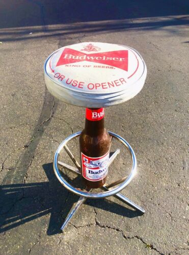 Vintage Budweiser Bottle Bar Stool