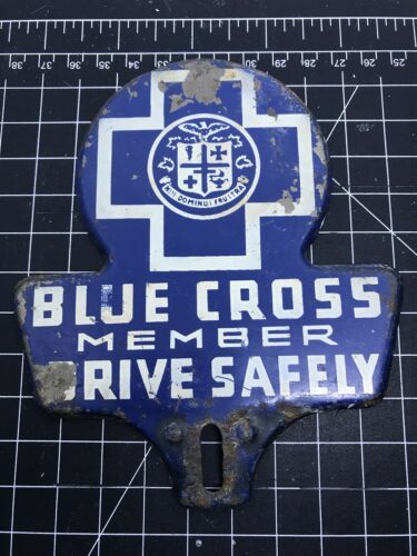 Blue Cross Member Drive Safely Car Badge