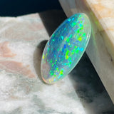 Loose Oval Translucent Jelly Fire Opal Simulated Gem Stone 25x18mm Cabochon