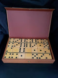 Vintage Dominoes - Pacific Game Co. Orange Tiles w/ Dominoes Case