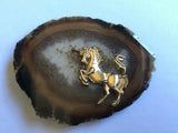 Large Geode Belt Buckle With Unicorn