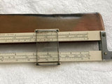 Vintage Keuffel Esser Slide Ruler Robert M Patterson NY USA With Case