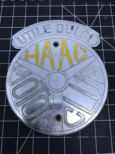 Utile Dulci HAAC Motor Club Car Badge