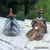 Very Rare Tribal Santarama Miniland Johannesburg Hand Painted Metal Figurines 8