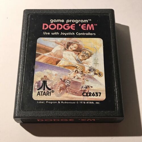 Atari Game Program Dodge ‘Em Cartirdge