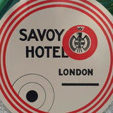 Vintage Savoy Hotel London Luggage sticker Label