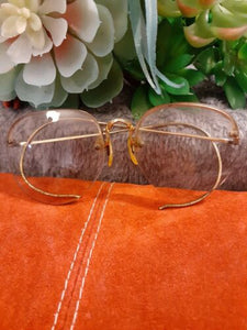 Antique Eye Glasses Opticals Shuron 1/10 12K Gold Filled Prescription Bifocals