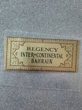 Bahrain Regency Inter-Continental Hotel Vintage Luggage Tag lbl0631