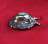Vintage Designer Signed Breakell Sterling Silver 925 Hat Bonnet Pin Brooch