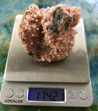 Calcite and Pink Dolomite Chalcopyrite Peach Crystal Stone Mineral Rock Specim