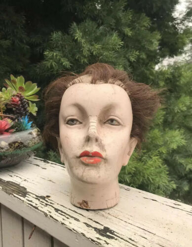 Rare Antique Handmade Mannequin Head w Real Hair Oakland, CA