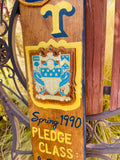Signed 1990 USC University So California Fraternity College Pledge Wood Paddle