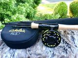 Cabelas 4 pc 9'0 8WT 908-4 Fly Fishing Rod Flying Fish Reel RLS+3 & Case Mint