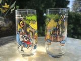 Wonderful World of Disney + Pepsi Alice In Wonderland Collector Glasses Set of 2