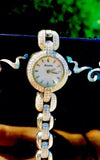 Bulova Mother of Pearl Swarovski Crystals Stsinless Steel Ladies Watch